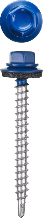 Саморезы СКМ кровельные, RAL 5005 синий насыщенный, 25 x 5.5 мм, 1 800 шт, для металлических конструкций, STAYER 30300-55-025-5005 купить в Нижневартовске