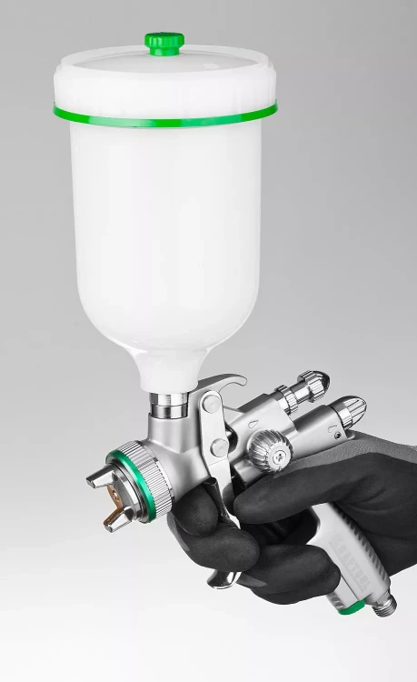 Краскопульт пневматический KRAFTOOL "PRO" Jeta 1000, HVLP, c верхним бачком, 1,3мм 06559-1.3 купить в Нижневартовске