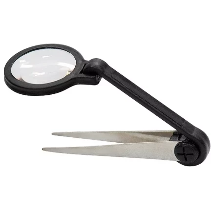 Лупа регулируемая с пинцетом 8-кратная D 25 мм Sparta 913805 купить в Нижневартовске