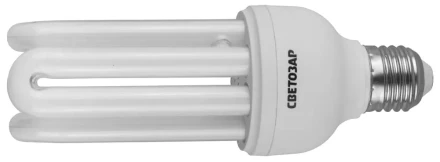 Энергосберегающая лампа СВЕТОЗАР"U-КЛАССИКА"стержень,цоколь E27(стандарт),Т4,4U,яркий бел свет(4000К),8000час,25Вт(125) 44334-25 купить в Нижневартовске