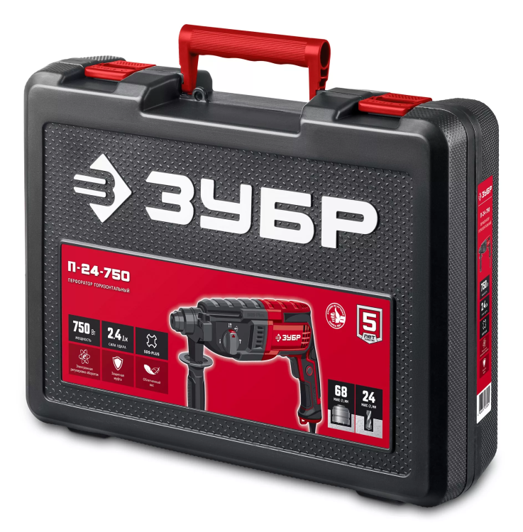 ЗУБР 24 мм, 750 Вт, перфоратор SDS Plus (П-24-750) купить в Нижневартовске