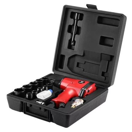 Гайковерт пневматический ударный DEKO DKPT01 SET 3, 018-1101, в чемодане с набором 16 предметов купить в Нижневартовске