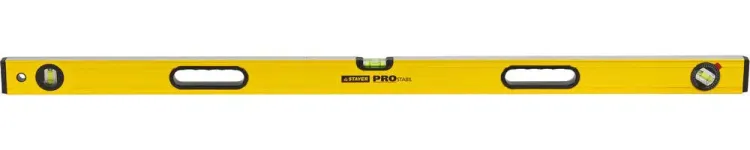 Уровень STAYER "PROFI" PROSTABIL профессион коробчатый, усилен, 2 фрезер поверх, 3 ампулы (1 поворотная), ручки, 120 см 3471-120_z01 купить в Нижневартовске