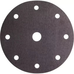 Круг шлифовальный URAGAN &quot;Универсальный водостойкий с покрытием стеарата цинка&quot; на липучке, 9 отв., P320, 150мм, 50шт 907-44114-320-50