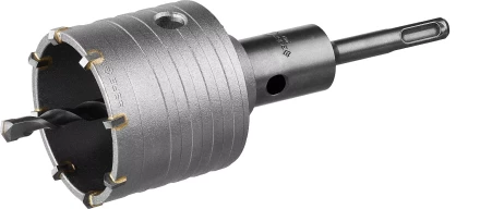 Коронка ЗУБР буровая,  коническая посадка центрирующего сверла, SDS-Plus хвостовик, в сборе, 65мм 2918-65_z01 купить в Нижневартовске