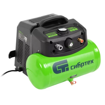 Компрессор воздушный безмаслянный BL 1100/6 1100Вт, ресивер 6 литров, 180 л/мин// Сибртех 58059 купить в Нижневартовске