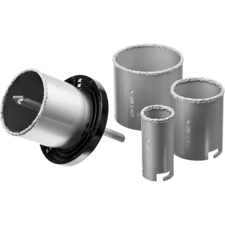 Набор STAYER "PROFESSIONAL": Коронки с основанием и центровочным сверлом, d=33, 53, 67, 73мм, 6предм 33345-H6 купить в Нижневартовске