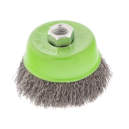 Щетка для УШМ, 75 мм, М14, &quot;чашка&quot;, витая проволока 0.3 мм Сибртех 746047