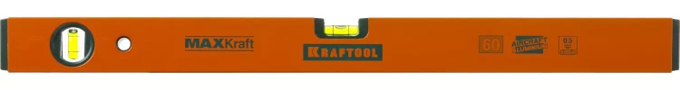 Уровень KRAFTOOL коробчатый усиленный, точность (0,5мм/м), 2 ампулы, 60 см 34577-060 купить в Нижневартовске