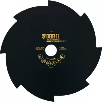 Диск для триммера 230 х 25,4 толщина 1,6 мм 8 лезвий DENZEL 96328 купить в Нижневартовске