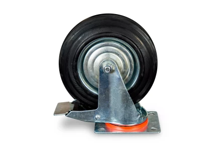 Колесо поворотное резина SCb 80 200 мм с тормозом (Y) 1022091 купить в Нижневартовске