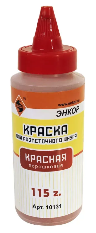 Краситель разметочного шнура 115 г красный Энкор 10131 купить в Нижневартовске