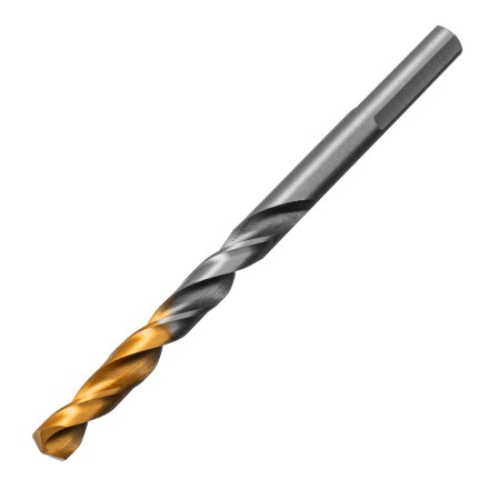 Сверло спиральное по металлу Denzel 6 x 93 мм, Р6М5, Golden Tip, 718235 купить в Нижневартовске