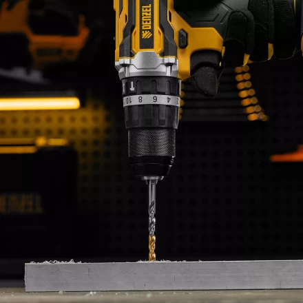 Сверло спиральное по металлу Denzel 6 x 93 мм, Р6М5, Golden Tip, 718235 купить в Нижневартовске