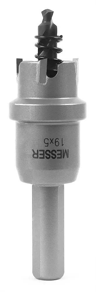 ТСТ коронка MESSER 19X5 с центрирующим сверлом и толкающей пружиной