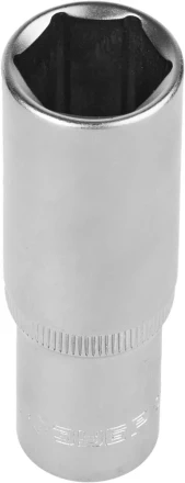 Головка торцовая ЗУБР "МАСТЕР" (1/2"), удлиненная, Cr-V, FLANK, хроматированное покрытие, 19мм 27726-19 купить в Нижневартовске