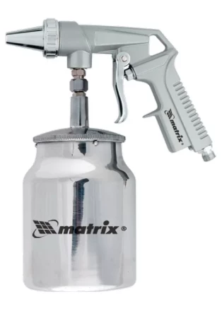 Пистолет пескоструйный с нижним бачком пневматический MATRIX 57326 купить в Нижневартовске