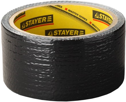 Армированная лента, STAYER Professional 12086-50-10, универсальная, влагостойкая, 48мм х 10м, черная 12086-50-10 купить в Нижневартовске
