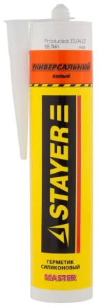 Герметик STAYER "MASTER" универсальный, силиконовый, белый, 260мл 41213-0_z01 купить в Нижневартовске