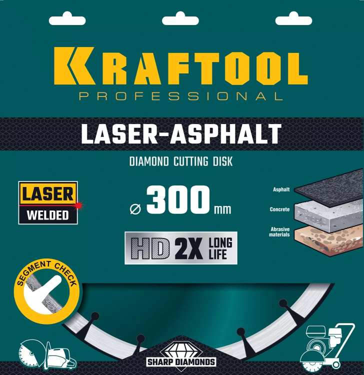 Диски алмазные отрезные для бетонорезов и швонарезчиков ASPHALT 36687-300 купить в Нижневартовске