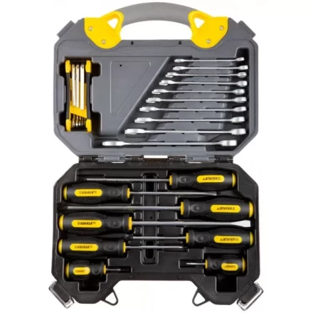 Набор инструментов STAYER "PROFI" универсальный, высококачественная CRV сталь, хромированное покрытие, 26 предметов 27710-H26 купить в Нижневартовске