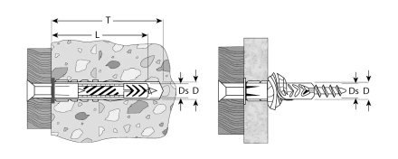 Дюбели универсальные с бортиком пакет серия МАСТЕР купить в Нижневартовске