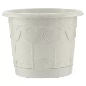 Горшок Тюльпан с поддоном мрамор 3,9 л PALISAD 69233 купить в Нижневартовске