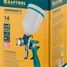 Краскопульт пневматический KRAFTOOL AirKraft, HVLP, c верхним бачком, 1,4мм 06522-1.4 купить в Нижневартовске