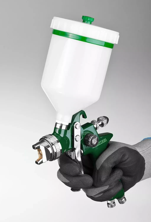 Краскопульт пневматический KRAFTOOL AirKraft, HVLP, c верхним бачком, 1,4мм 06522-1.4 купить в Нижневартовске