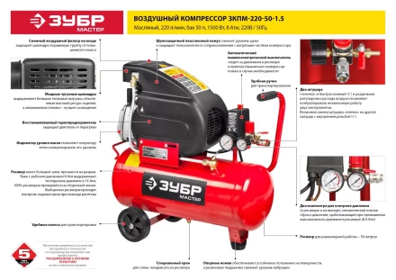 Компрессор воздушный ЗКПМ-220-50-1.5 серия МАСТЕР купить в Нижневартовске
