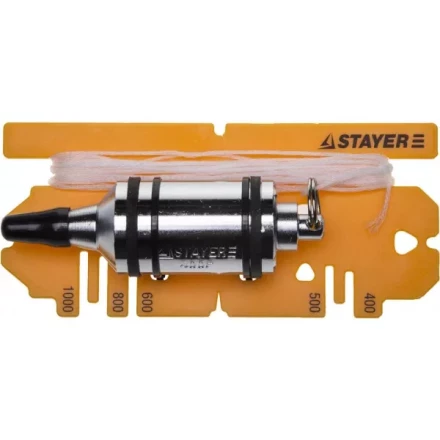 Отвес STAYER "PROFI" строительный со шнуром, с противоударными ободками, 400 г 06352-40 купить в Нижневартовске