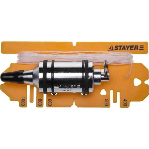 Отвес STAYER "PROFI" строительный со шнуром, с противоударными ободками, 400 г 06352-40 купить в Нижневартовске