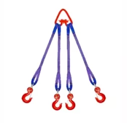 Строп текстильный четырехветвевой 4СТ 8 т  L=5.5 м К 90 мм Звено РТ-3