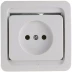 Розетка СВЕТОЗАР "ГАММА" одинарная, цвет белый, 16А/~250В SV-54100-W купить в Нижневартовске