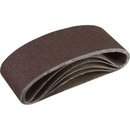 Лента шлифовальная бесконечная ЗУБР "СТАНДАРТ" на тканевой основе, для ЛШМ, P80, 75х457мм, 5 шт 35341-080