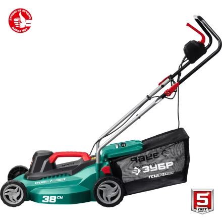 ЗУБР 1700 Вт, ш/с 38 см, сетевая газонокосилка (ГСЦ-38-1700) купить в Нижневартовске