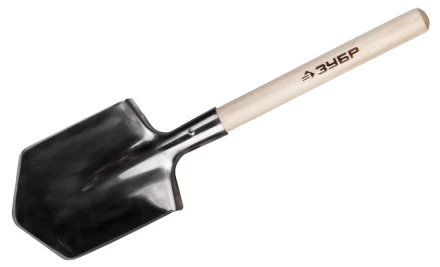 Лопата ЗУБР "ЭКСПЕРТ" саперная из нержавеющей стали, защитный чехол, 190х145х550мм 4-39441_z01 купить в Нижневартовске