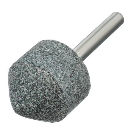 Шарошка абразивная, конус, для дрели, 25 x 25 мм, хвостовик d6 мм, 63С Denzel 76021 купить в Нижневартовске