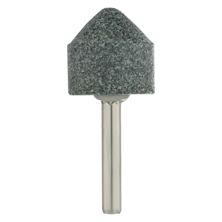 Шарошка абразивная, конус, для дрели, 25 x 25 мм, хвостовик d6 мм, 63С Denzel 76021 купить в Нижневартовске