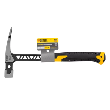 Молоток каменщика Denzel 10633, 680 г, цельнокованый, двухкомпонентная обрезиненная рукоятка купить в Нижневартовске