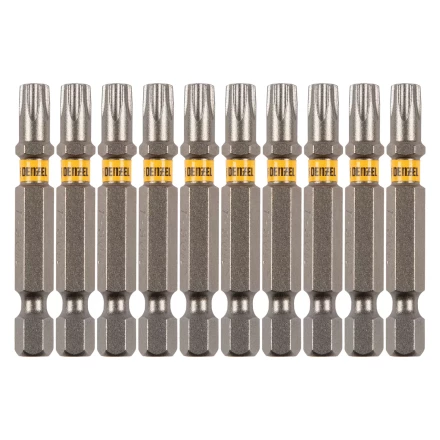 Бита TX 30х50, сталь S2, шестигранный профиль, 10 шт. Е 6,3 Denzel 11671 купить в Нижневартовске