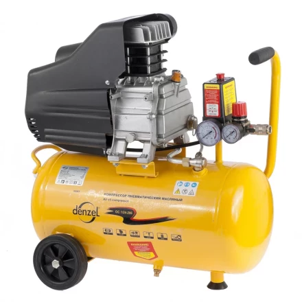 Компрессор пневматический масляный поршневой прямой привод DENZEL 58061 купить в Нижневартовске