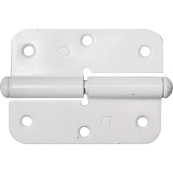 Петля накладная стальная &quot;ПН-85&quot;, цвет белый, правая, 85мм 37641-85R