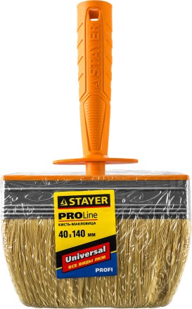 Макловица STAYER &quot;PROFESSIONAL&quot; UNIVERSAL, натуральная светлая щетина, пластмассовый корпус, 40х140мм 0182-14 купить в Нижневартовске