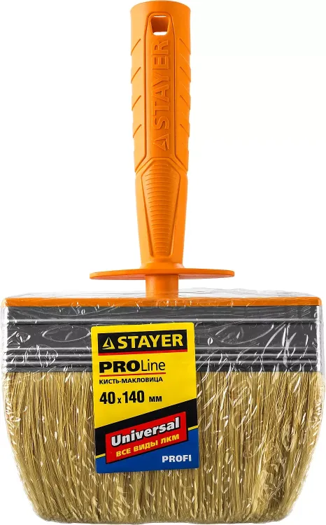 Макловица STAYER "PROFESSIONAL" UNIVERSAL, натуральная светлая щетина, пластмассовый корпус, 40х140мм 0182-14 купить в Нижневартовске