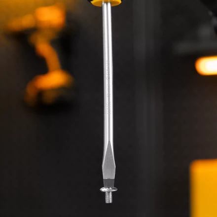 Отвертка Denzel, SL8x150 мм, S2, 3к рукоятка, 122007 купить в Нижневартовске