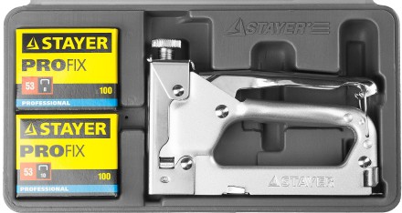 Степлер &quot;Pro 53&quot; для скоб тип 53 (4-14 мм), в кейсе, STAYER Professional 3150-H4_z01 купить в Нижневартовске