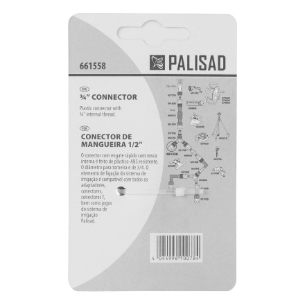 Соединитель пластмассовый быстросъемный, внутренняя резьба 3/4&quot; Palisad 661558 купить в Нижневартовске