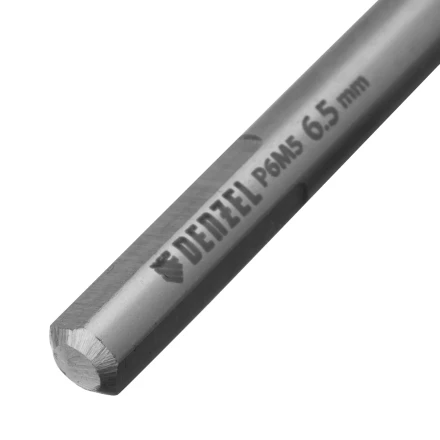 Сверло спиральное по металлу Denzel  6,5 x 100 мм, Р6М5, Golden Tip 718236 купить в Нижневартовске