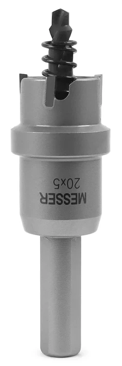 ТСТ коронка MESSER 20X5 с центрирующим сверлом и толкающей пружиной купить в Нижневартовске